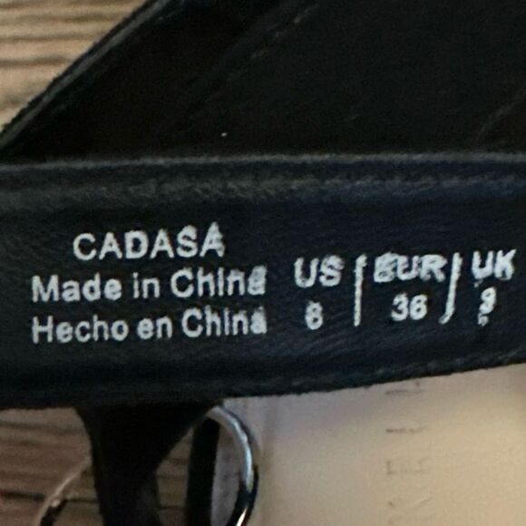 Kelly & Katie Heels Open Toe Black Size 6 - Picture 9 of 9